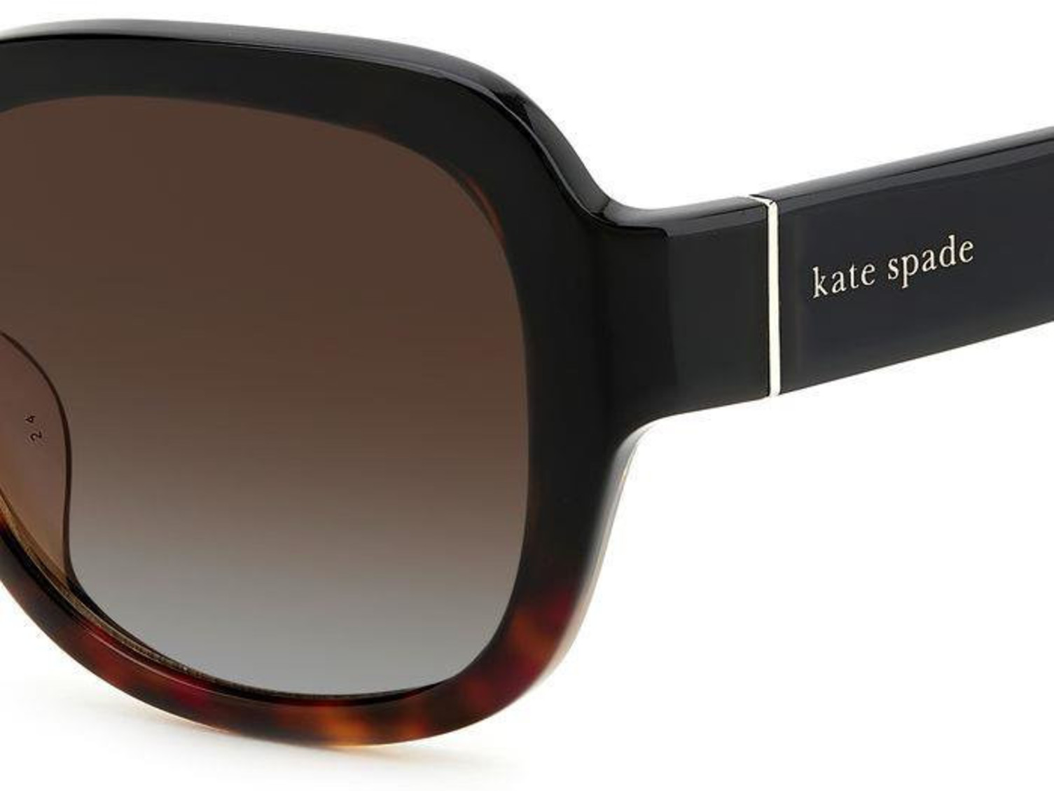 Original Kate Spade polarized sunglass. Brown Havana black Amazon.com: Kate Spade AMELIE/G/S Dark Havana/Brown Shaded  main image 4
