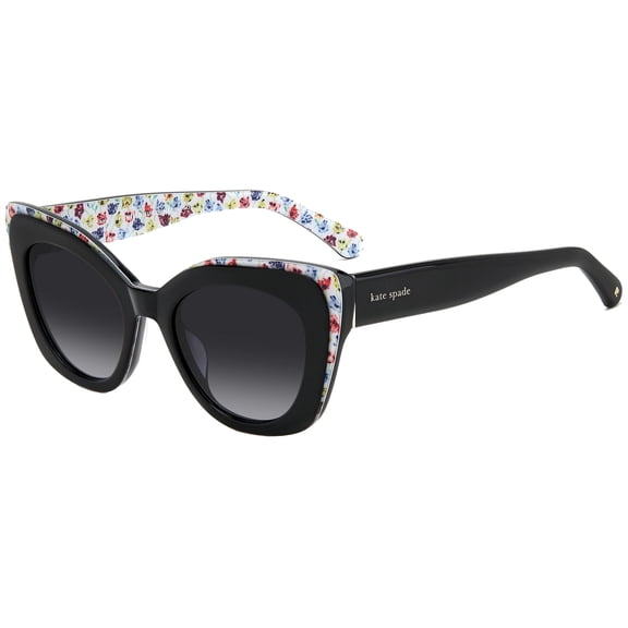Kate Spade Marigold Women's Black Cat Eye Sunglasses with Gradient Lens