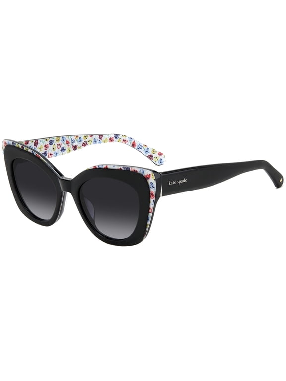 Kate Spade Marigold Women's Black Cat Eye Sunglasses with Gradient Lens