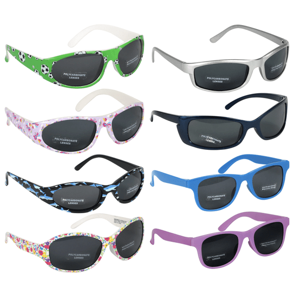 Sunglasses - Kids Multi Colored Fashion Sunglasses - 3 Pack 