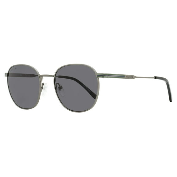 Lacoste Oval Color Stripe Sunglasses L251S 901 Matte Gunmetal 52mm