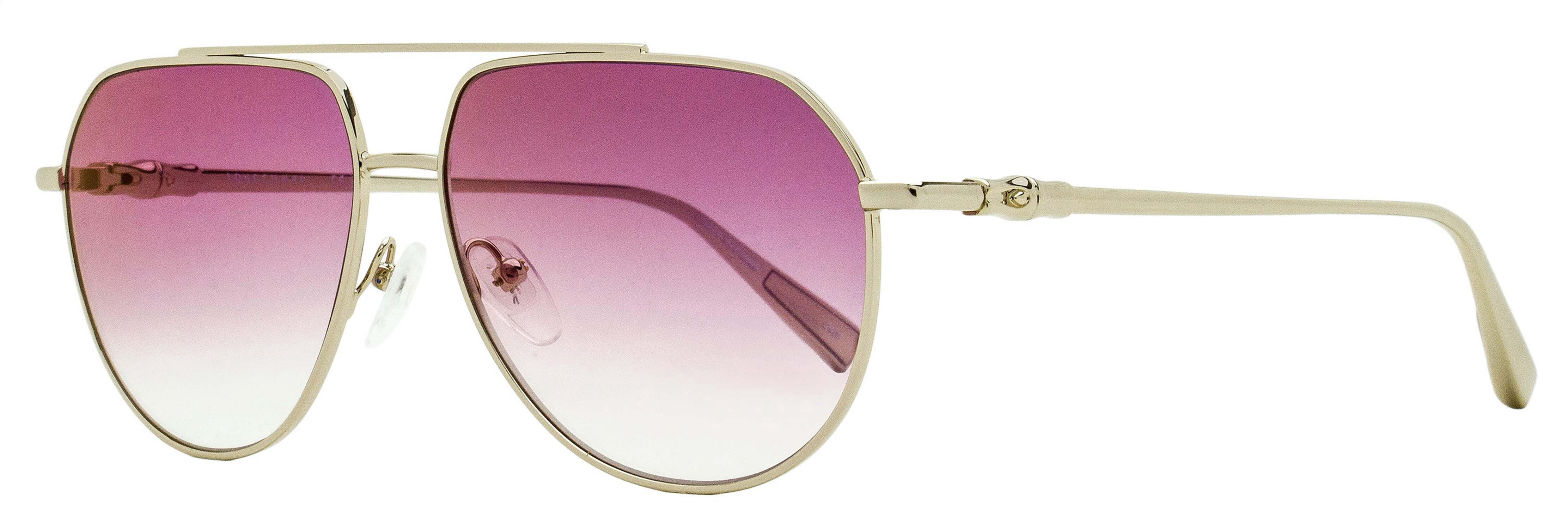 Longchamp Petite Pilot Sunglasses LO174S 716 Gold 57mm  display picture 2