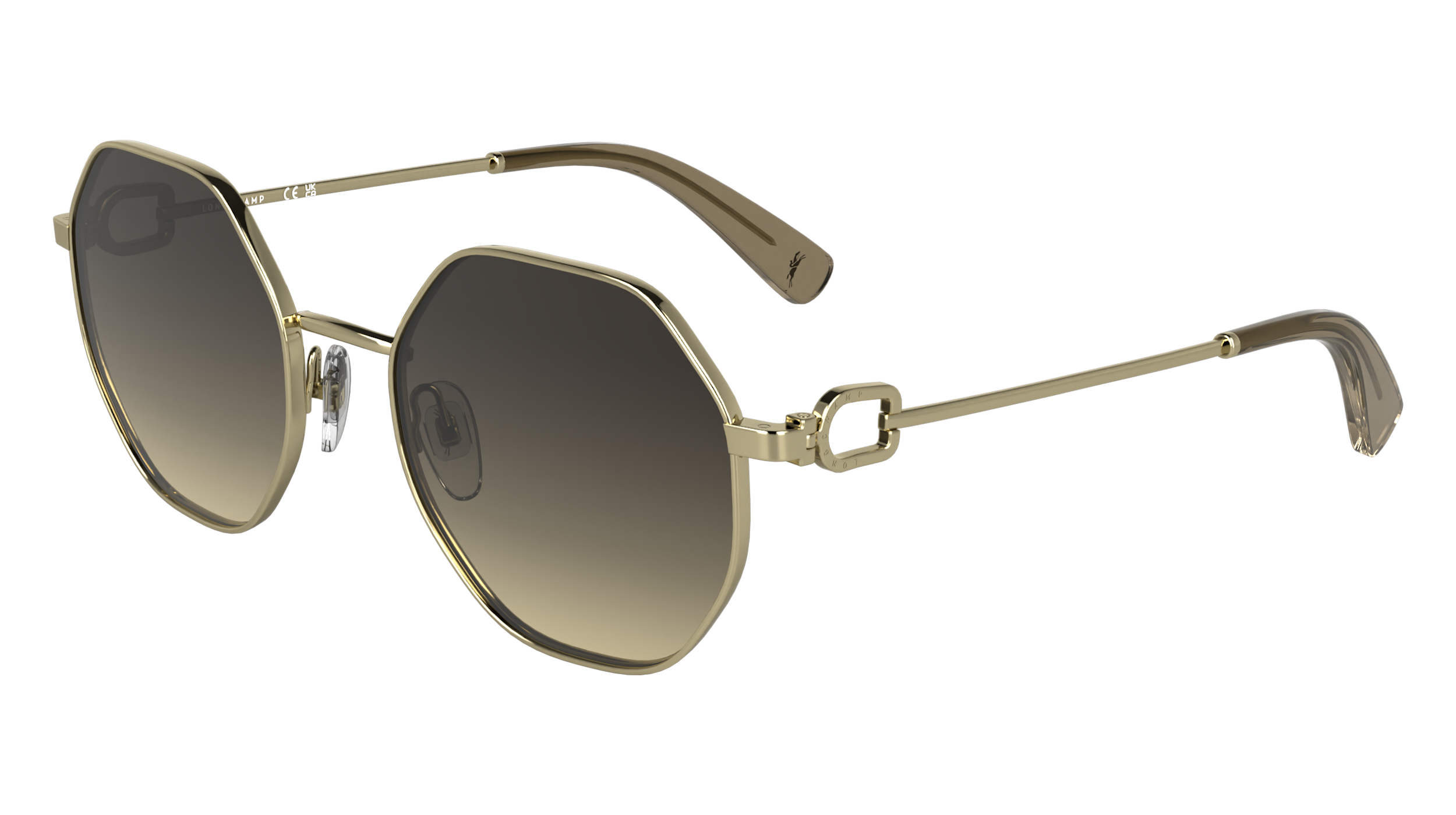 Sunglasses LONGCHAMP LO 179 S 727 Gold/Gradient Brown  display picture 3
