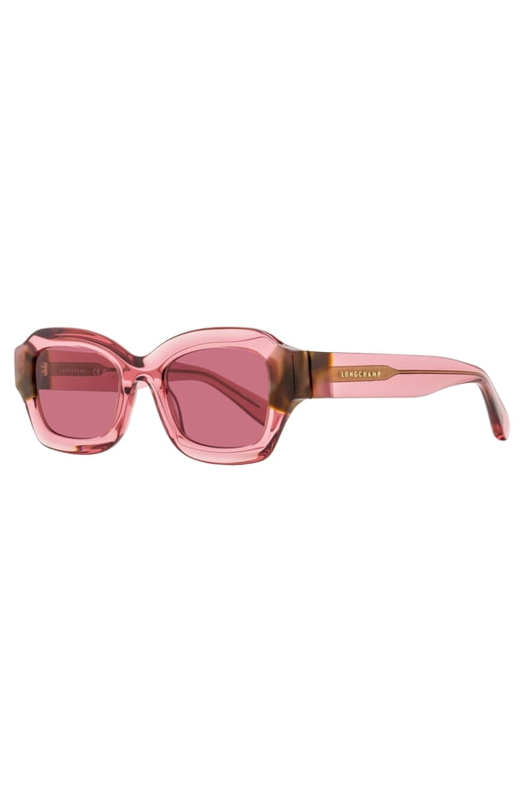 Thick Rimmed Sunglasses LO749S 613 Transparent Rose 50mm