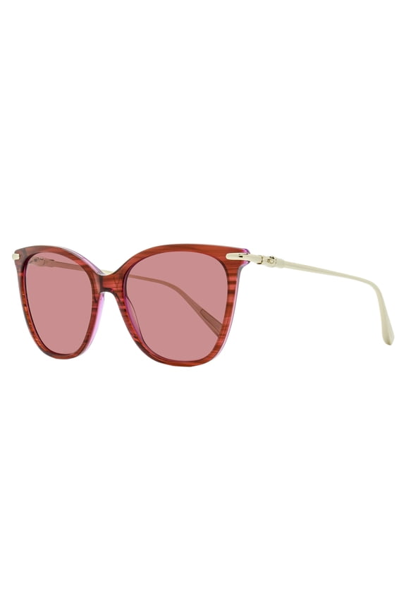 Rounded Square Sunglasses LO757S 607 Striped Red/Gold 55mm