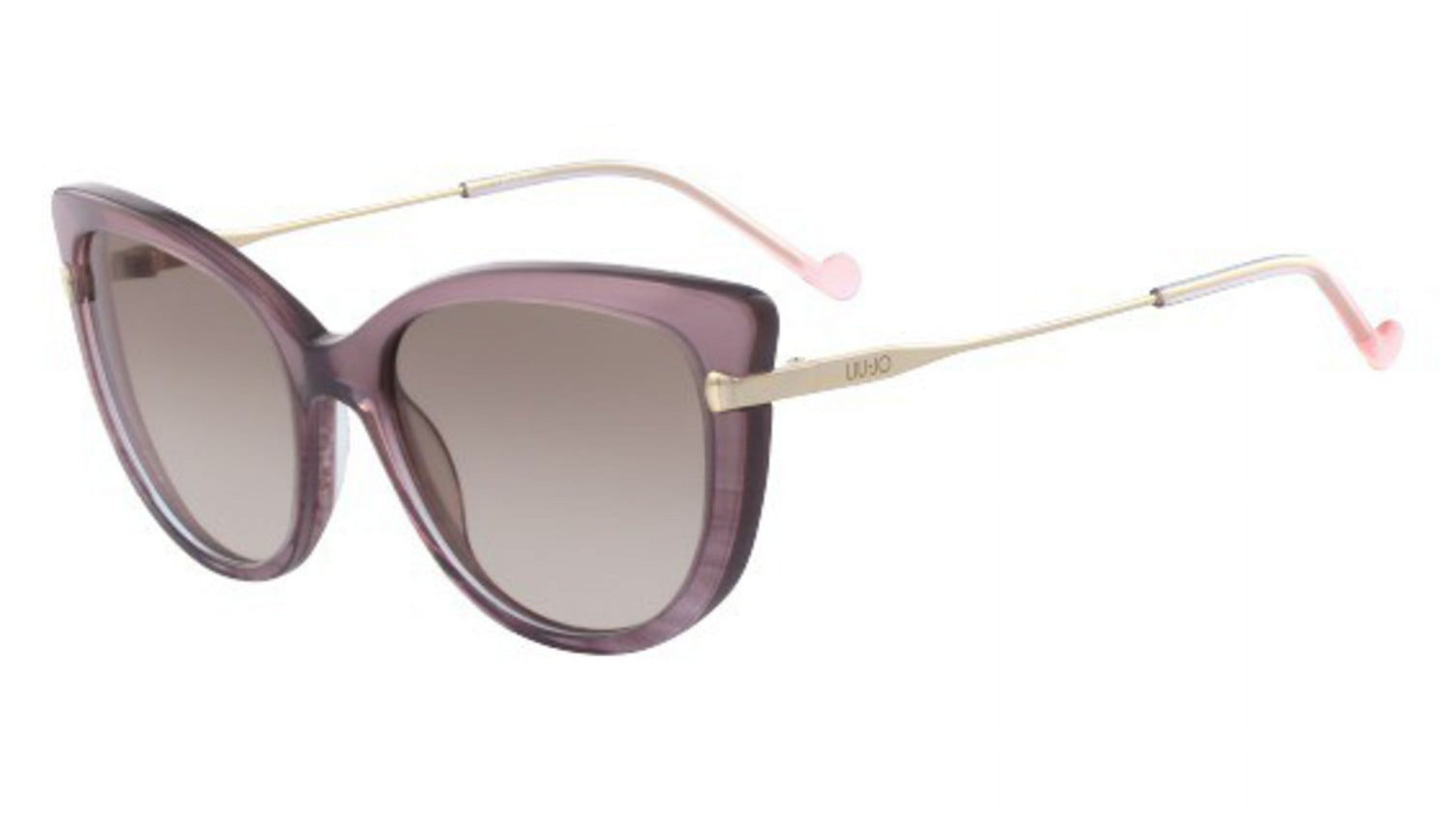 NEW Liu Jo LJ 730S 210 Crystal Brown Sunglasses with Brown Lenses & LJ Case Liu Jo Clothing - Walmart.com main image 2