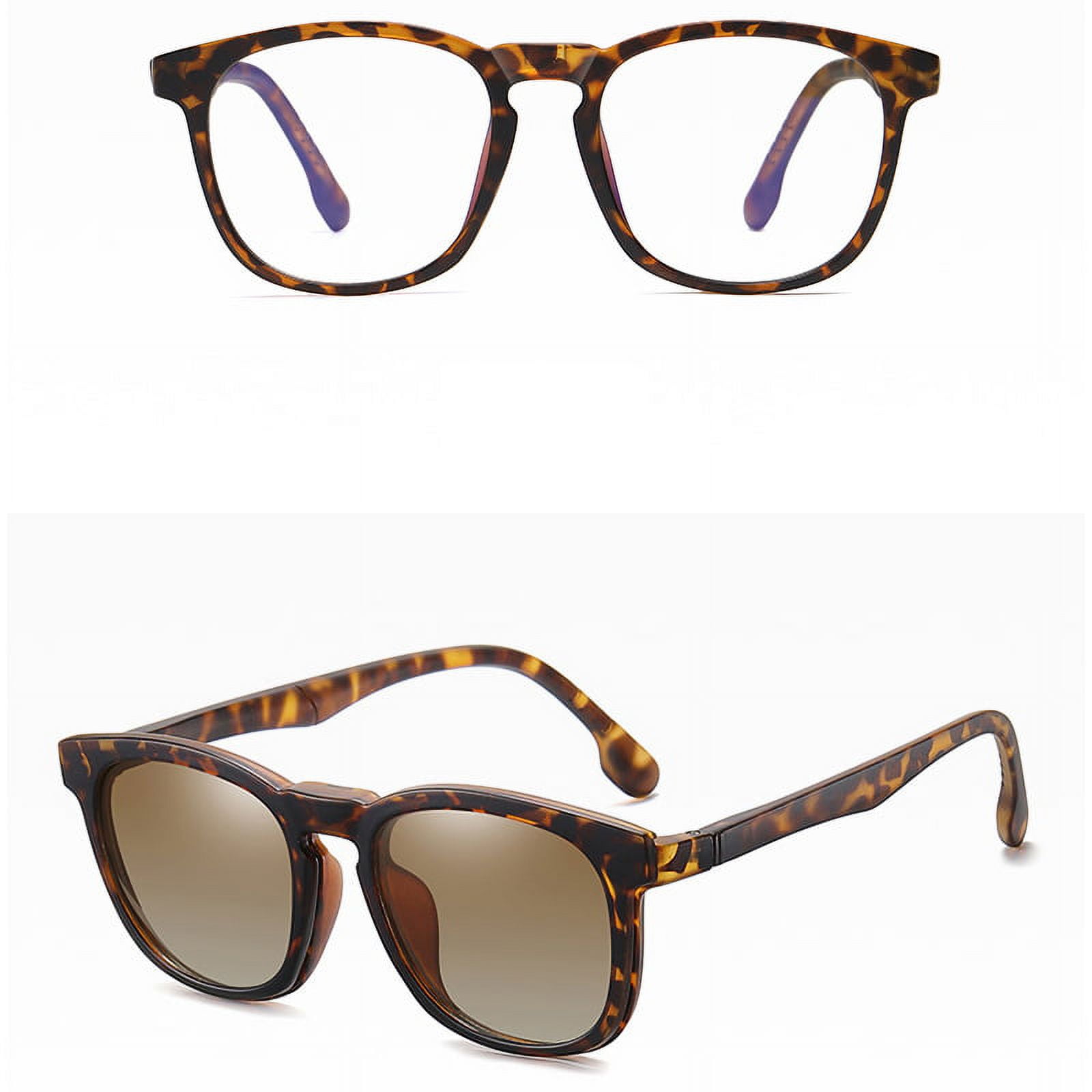 Sunglasses Clipon Eyeglass Frame TR90 Antiblue light UV Rx