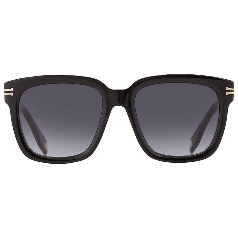 Marc Jacobs Gradient Black/Gray Sunglasses Marc Jacobs Dark Grey Gradient Square Sunglasses for Women  main image 4
