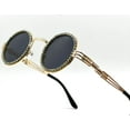 thumbnail image 1 of Sunglasses Men Hip Hop Shades Round Gold Metal Diamond Bling Black, 1 of 5