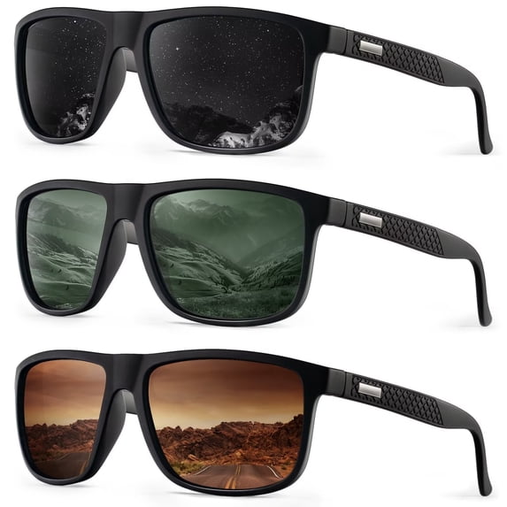 Sunglasses Men Polarized Mens Sport Sunglasses UV Protection Unisex Lightweight Driving Golf