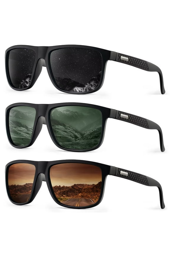 Sunglasses Men Polarized Mens Sport Sunglasses UV Protection Unisex Lightweight Driving Golf