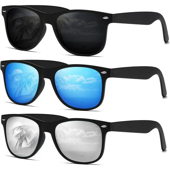 Sunglasses Men Polarized Sunglasses for Mens Womens Retro Mirror Lens for Driving Fishing UV400 Protection