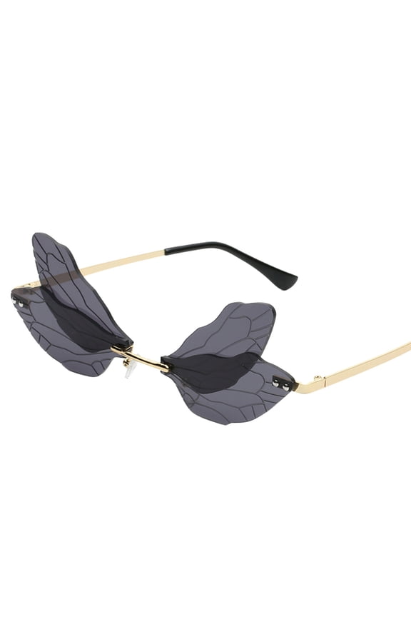 Sunglasses Mens Womens LSQii Retro Frameless Gradient Transparent Lightweight UV Protection Summer Sun Glasses for Beach Travel Vacation Y2K