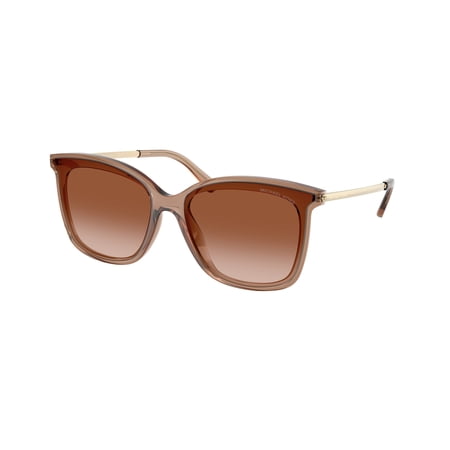 Michael Kors ZERMATT MK 2079U Metal Womens Square Sunglasses Brown Transparent 61mm Adult