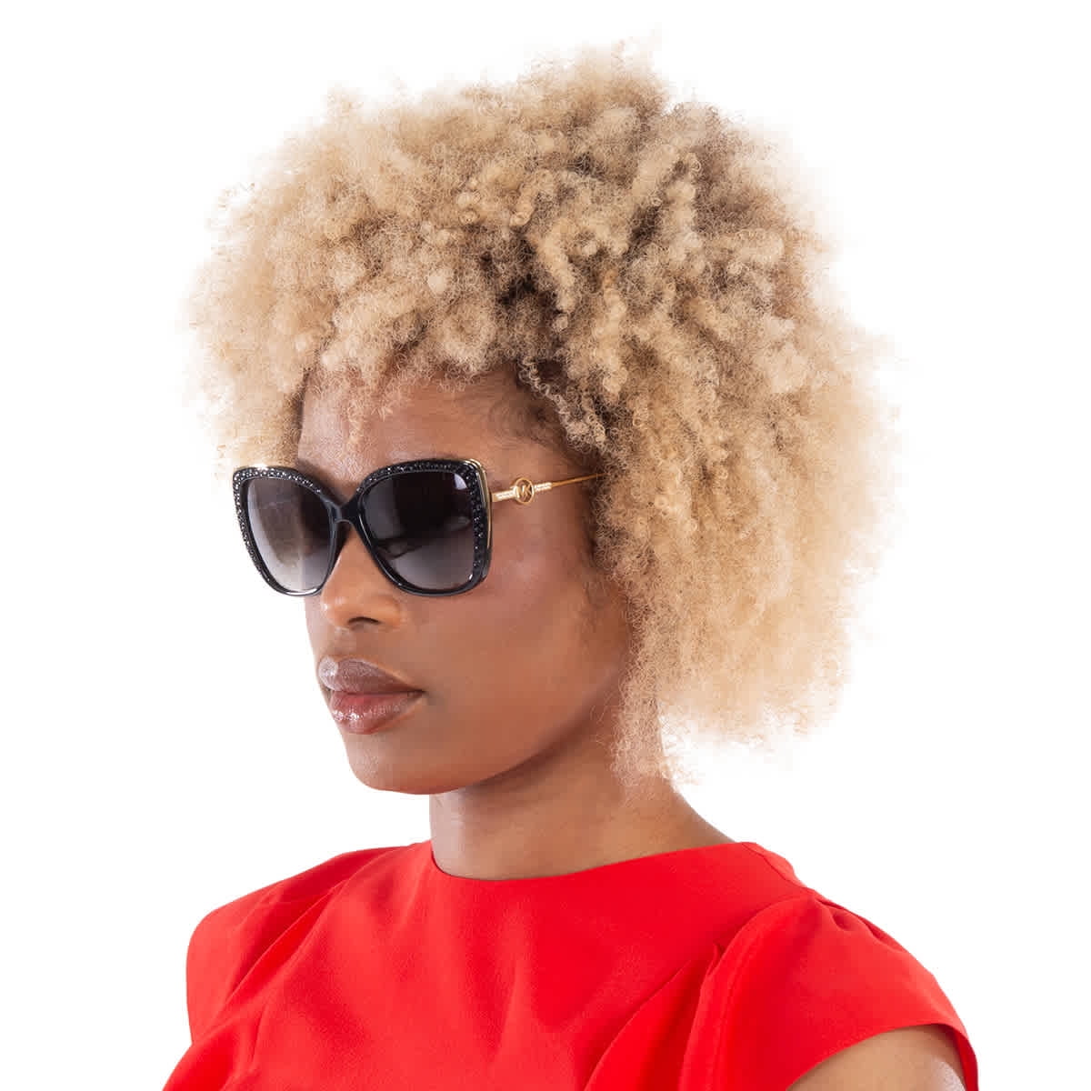 Michael Kors East Hampton Dark Gray Gradient Butterfly Ladies Sunglasses MK2161BU 31108G 56