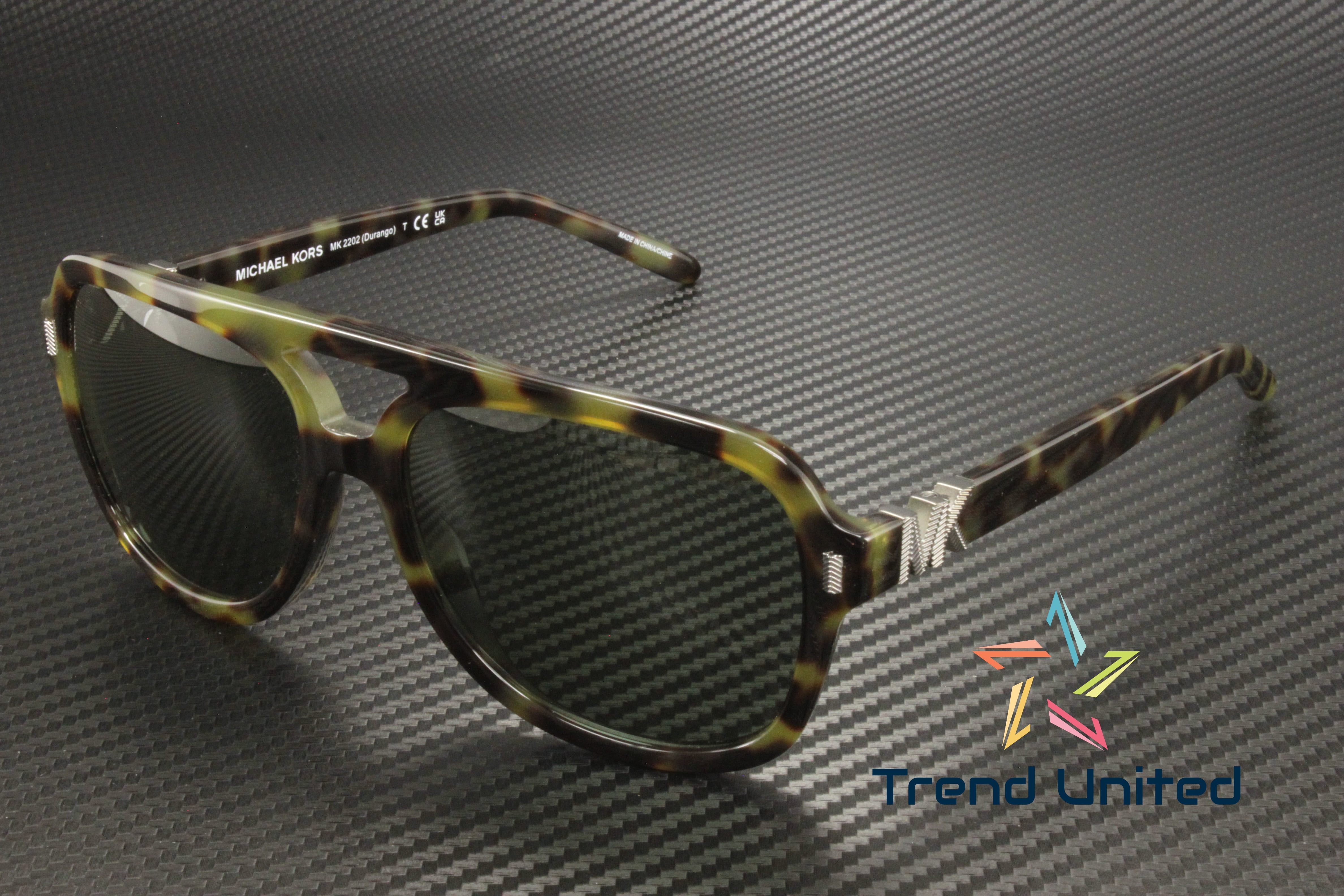 MICHAEL KORS MK2202 39432 Durango Olive Tortoise Solid 57 mm 