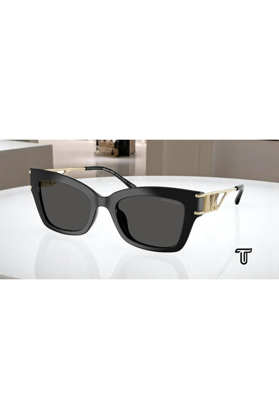 MK2237U 300587 Cantabria Black Dk Grey Solid 52 Women's Sunglasses