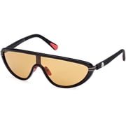 Moncler ML0239 01E 54mm Shield Sunglasses Women's Shiny Black
