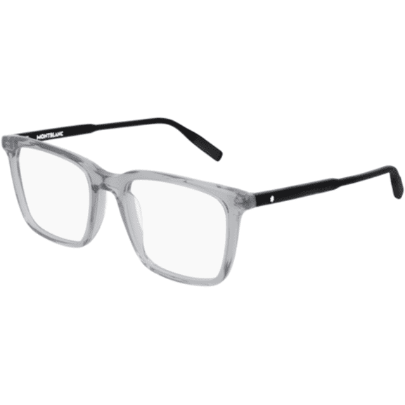 Sunglasses Montblanc MB 0011 O- 013 Grey / Transparent Black