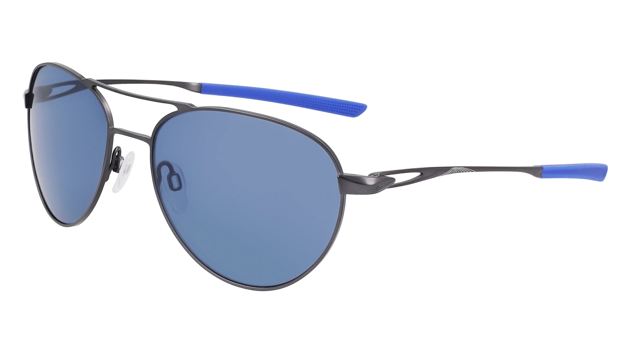 Sunglasses NIKE ACE DRIVER I PL EV 24043 993 Satin Gunmetal / Polr Lite Blu