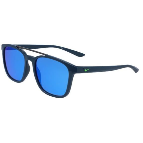 Nike Windfall Space Blue Unisex Brow-Bar Square Sport Sunglasses - EV1208-404 - Made in Italy
