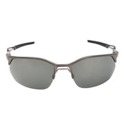 Oakley Sunglasses for Men - OO4145 Wire Tap 2.0 Rectangular Sunglasses with Oakley PRIZM Lenses - Matte Gunmetal/PRIZM Black - Size 60