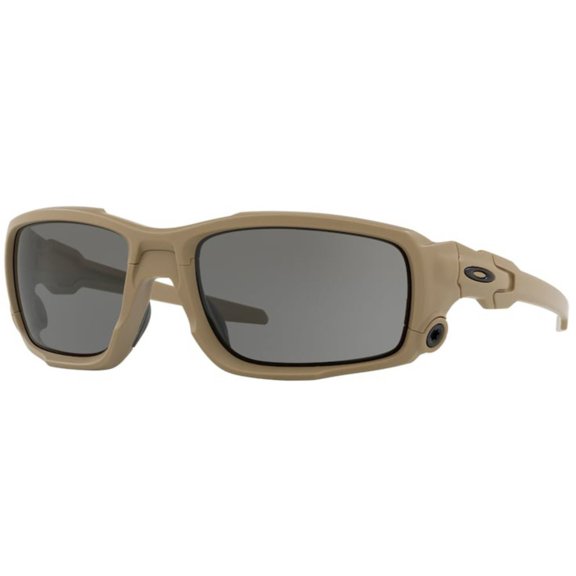 Oakley SI Ballistic Shocktube Eyewear Terrain Tan Frames w/ Warm Grey Lens