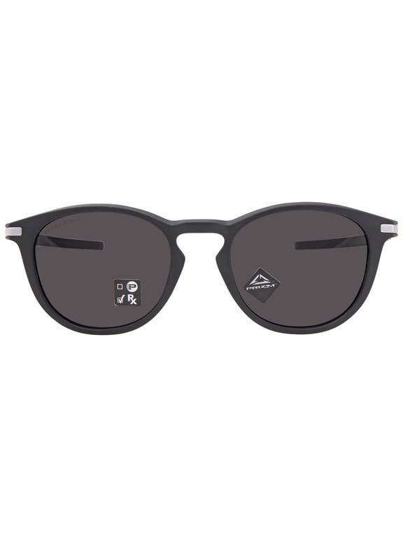 Sunglasses for Men - OO9439 Pitchman R Round Sunglasses with Oakley PRIZM Lenses - Satin Black/PRIZM Grey - Size 50