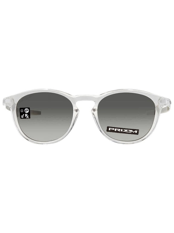 Sunglasses for Men - OO9439 Pitchman R Round Sunglasses with Oakley PRIZM Lenses - Polished Clear/PRIZM Black - Size 50