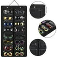 thumbnail image 1 of Sunglasses Organizer Storage Hanging Proof Wall Pocket Glasses Organizer-16 Slots Sunglass Organizer Holder With Metal Hook(One Size,Black), 1 of 5