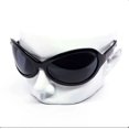 Sunglasses Oversized Shield Wrap Around Hip Hop Style Black