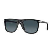 Persol Men's 0Po3336s Rectangle Frame Sunglasses With Gradient Tinted Lenses Black