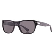Persol Men's 0Po3341s Oversized Square Sunglasses With Silver-Tone Arrow Detail Black
