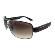 Prada Linea Rossa 0PS 50ZS 5AV02P Gunmetal Rectangular Sunglasses for Mens