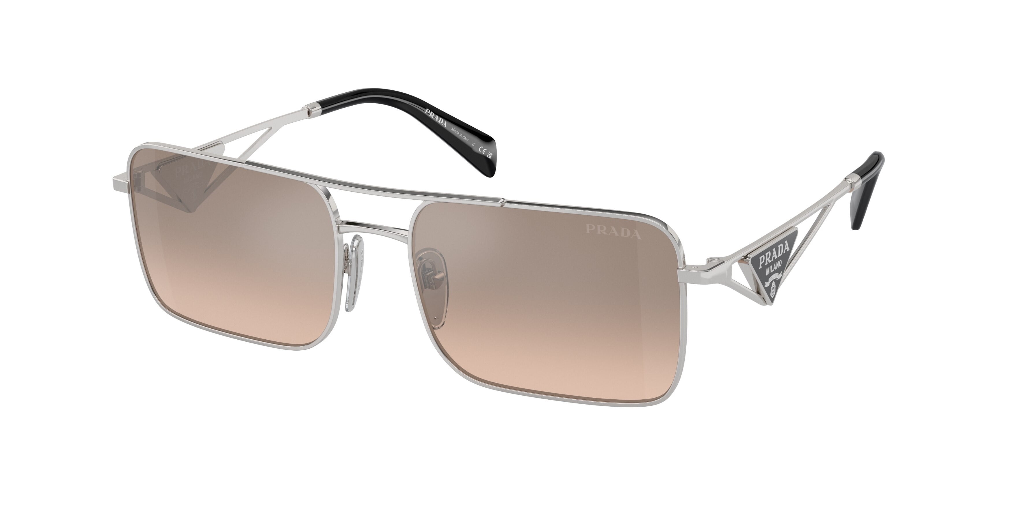 Prada Sunglasses in Designer Sunglasses | Silver - Walmart.com