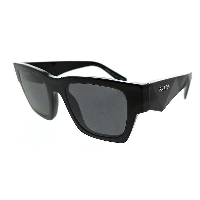Prada 0PR A06S 16K08Z Black Square Sunglasses for Mens Walmart