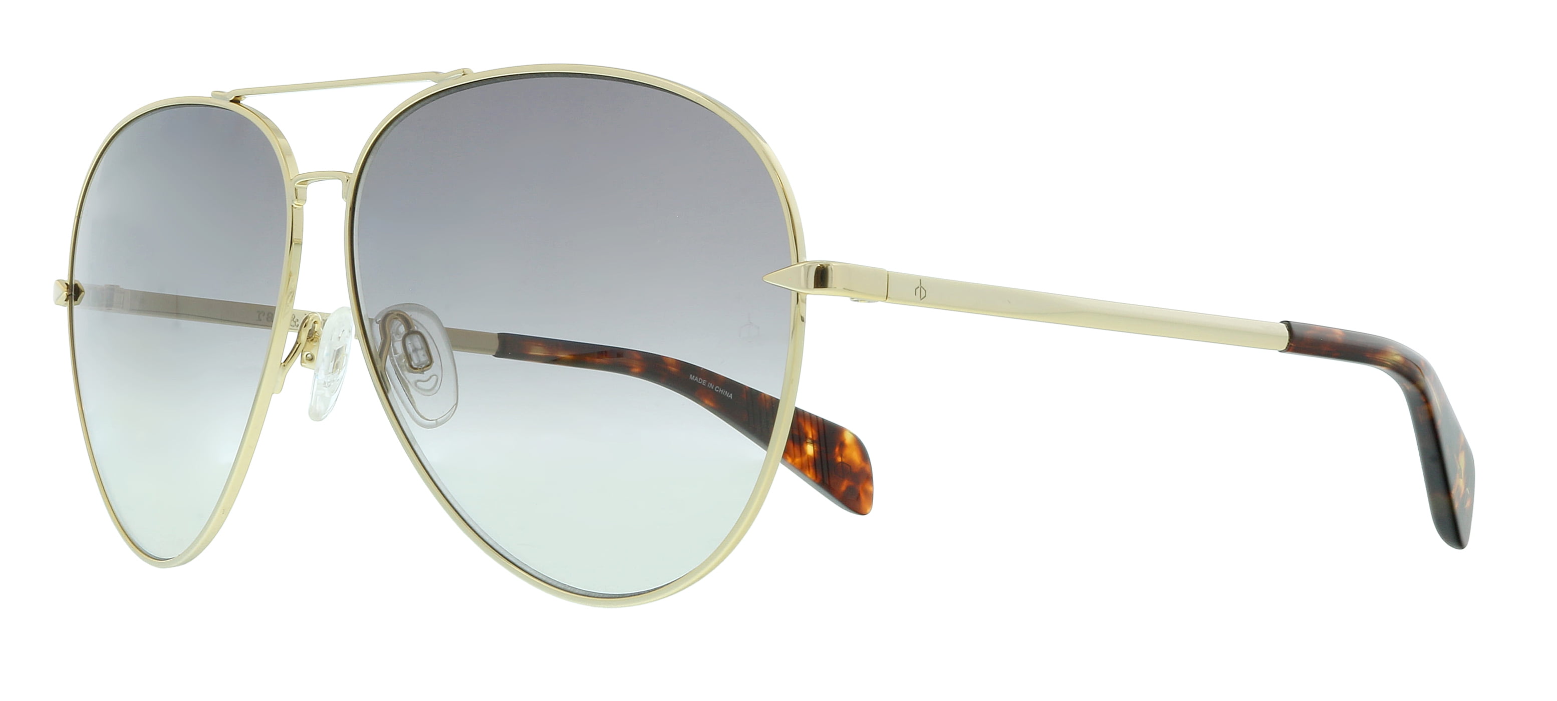 Rag & Bone | Woman Sunglasses RNB 1006/S 0… Rag And Bone Grey Mirror Shaded Silver Pilot Ladies  main image 4