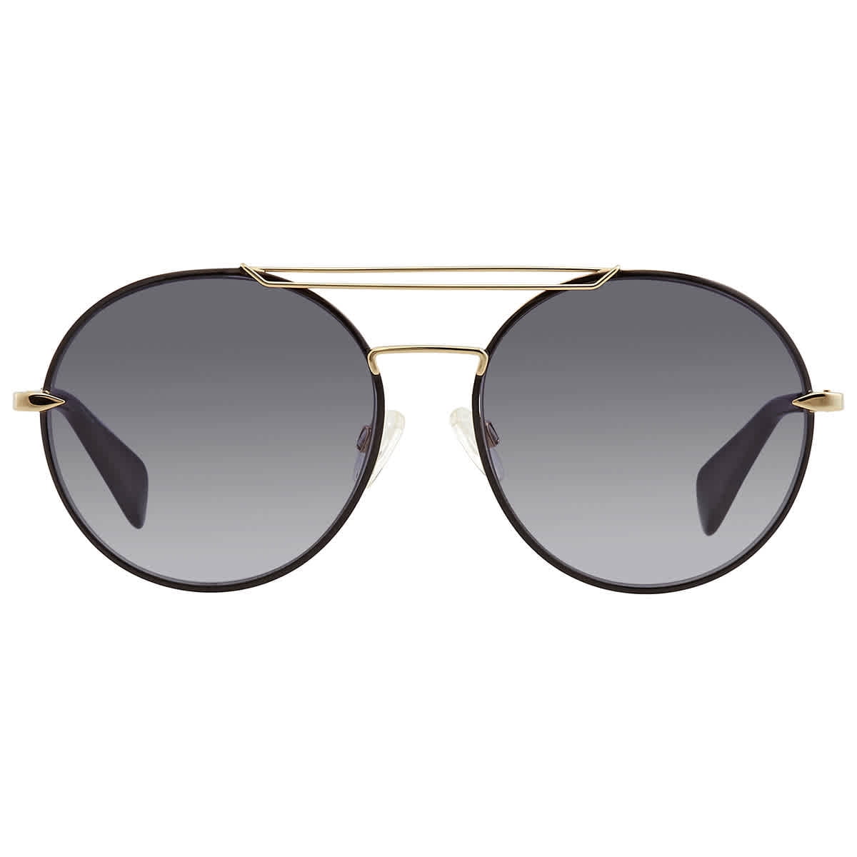 NWT RAG & BONE RNB1011/S RHL/9O Gold, Black/Dark Gray Gradient Sunglasses Rag & Bone RNB1011/S RHL/9O Pilot Gold Sunglasses  main image 2