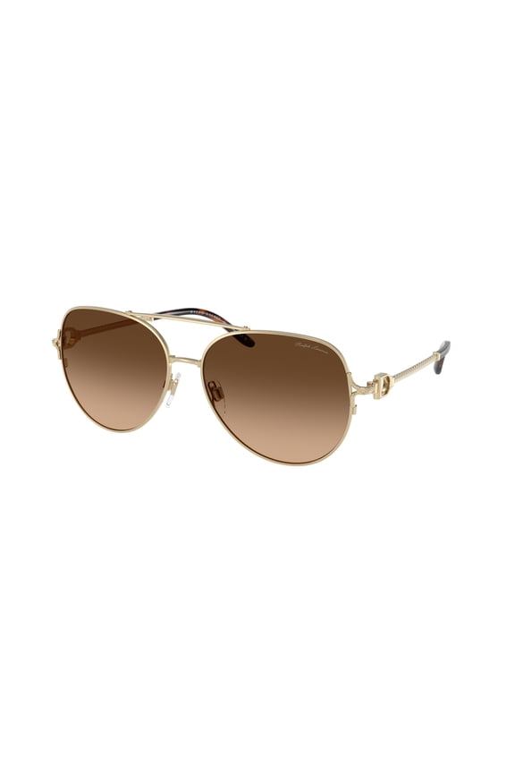 Sunglasses Ralph Lauren RL 7087 911674 Shiny Pale Gold Gradient Brown