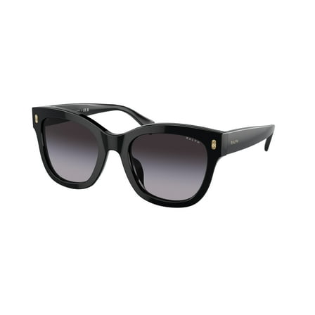 Ralph Lauren RA 5301U Plastic Womens Oval Sunglasses Shiny Black 52mm Adult