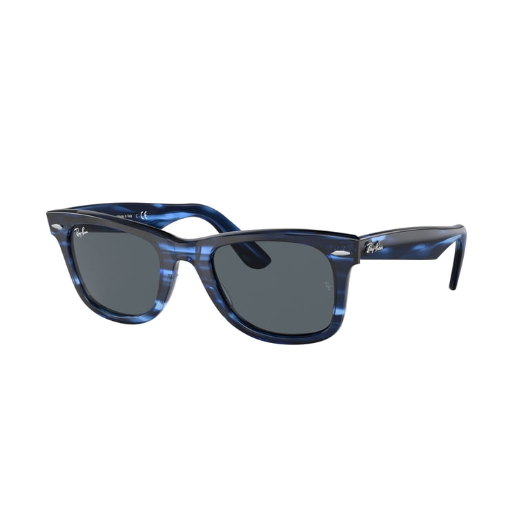 Ray-Ban Wayfarer Striped Blue Sunglasses RB 2140 1361R5  display picture 3
