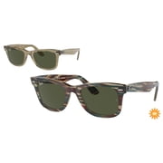 Sunglasses Ray-Ban RB 2140 F 138731 Wayfarer Photo Striped Grey Gr