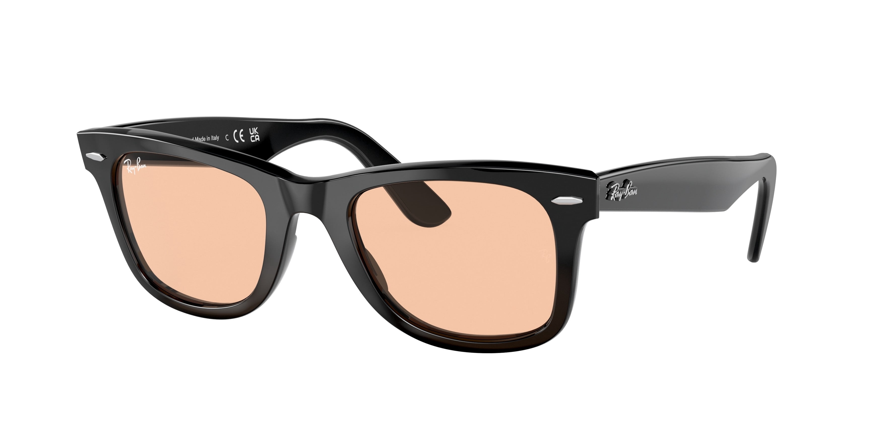 Sunglasses Ray-Ban RB 2140 F 601/4B Wayfarer Black Pink - Walmart.com