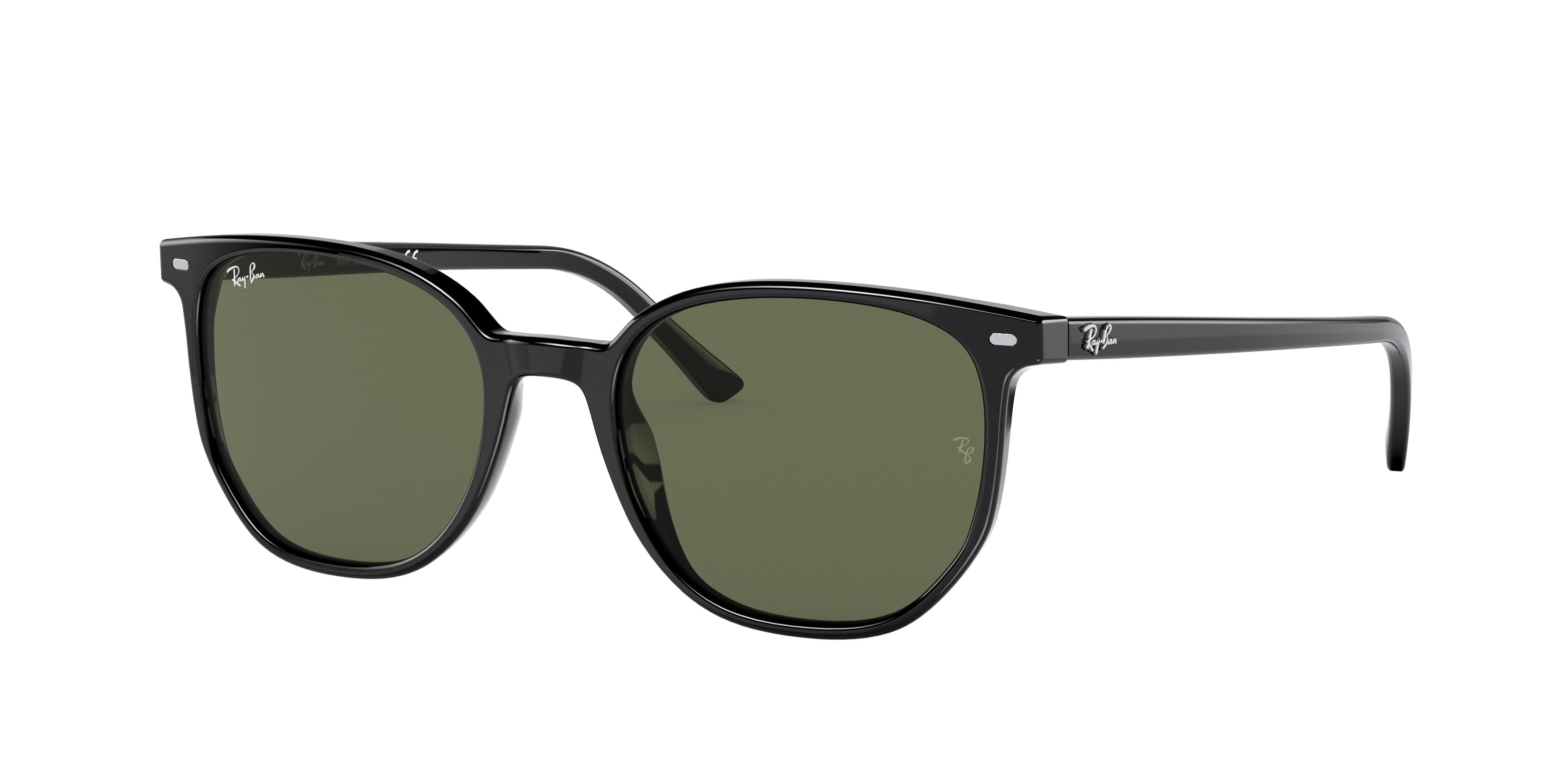 Ray Ban Unisex Elliot Series Polarized Black Square Sunglasses
