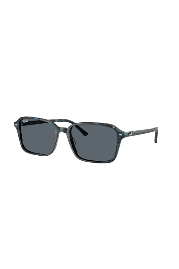 Ray Ban Sunglasses for Women and Men - Raimond RB2231F Low-Bridge Designer Sunglasses with Crystal Standard Lenses - Transparent Fantasy Blue/Blue - Size 56