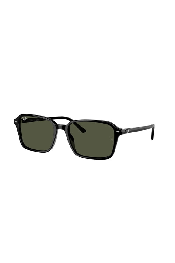 Ray Ban Sunglasses for Women and Men - Raimond RB2231F Low-Bridge Designer Sunglasses with Crystal Standard Lenses - Black/Green - Size 56