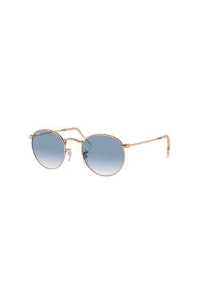 Sunglasses Ray-Ban RB 3447 92023F Round Metal Rosegold Clear Gra