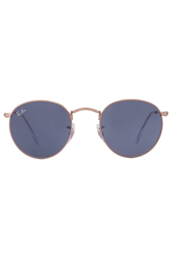 Sunglasses Ray-Ban RB 3447 9202R5 Round Metal Rose Gold Blue