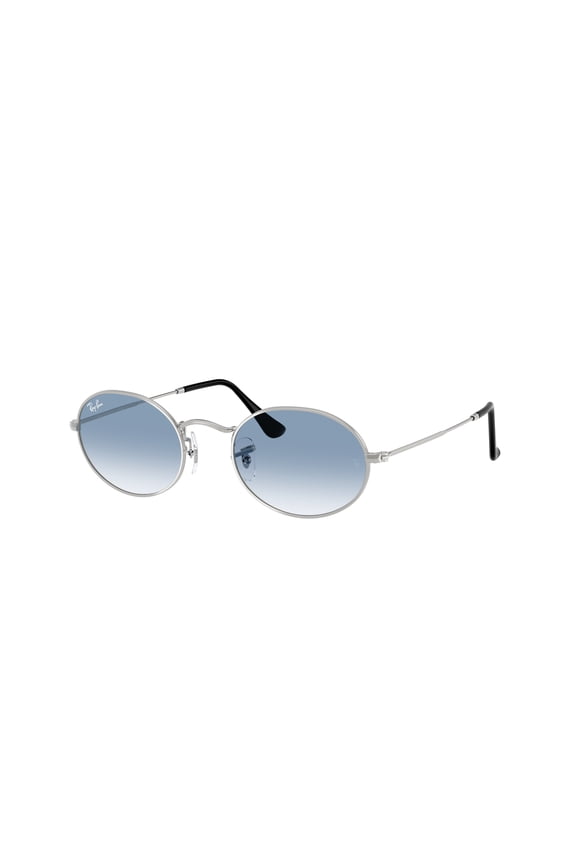Sunglasses Ray-Ban RB 3547 003/3F Oval Silver Clear Gradient Blu