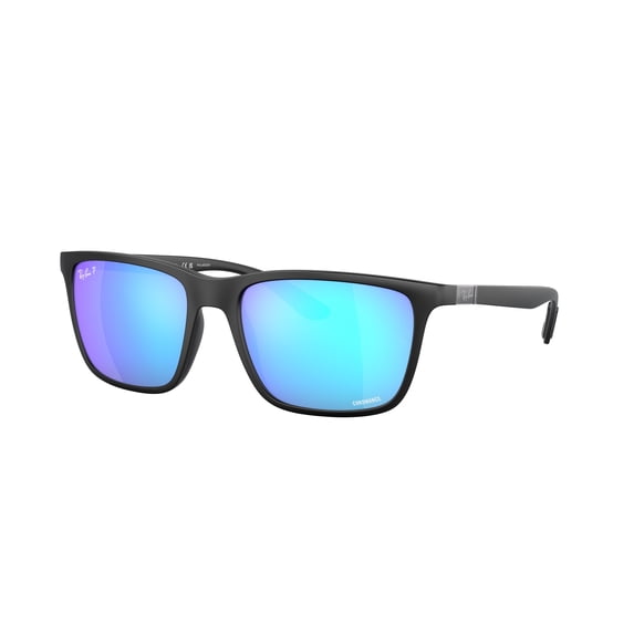 Sunglasses Ray-Ban RB 4385 601SA1 Matte Black Green Mirror Blu P